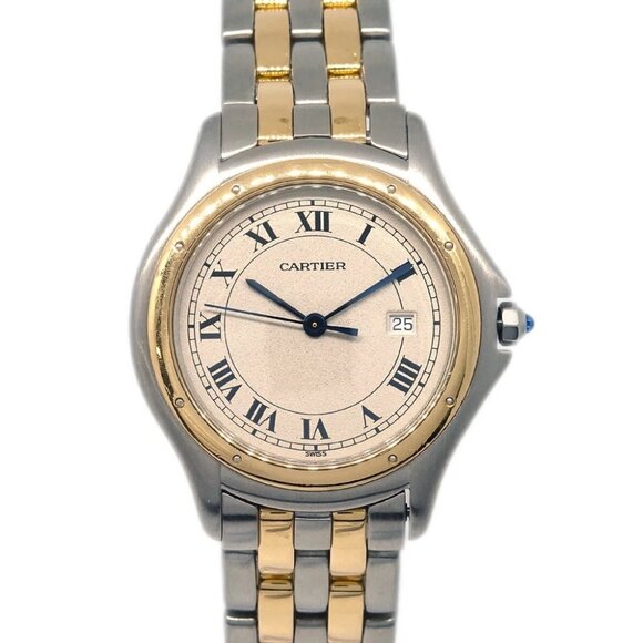 Cartier Panthere Cougar LM Ref.W35006B6 Quartz Watch 18KYG SS 152945 - Picture 1 of 7